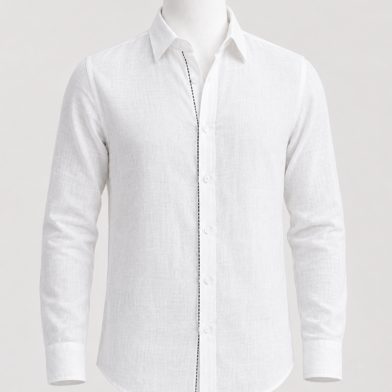 Royal Rimi White full Shirt